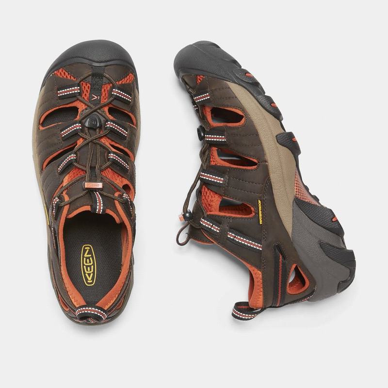 Sandalias Trekking Keen Arroyo II Para Hombre Chocolate/Naranjas - Sandalias Keen Mexico (019872-MNV